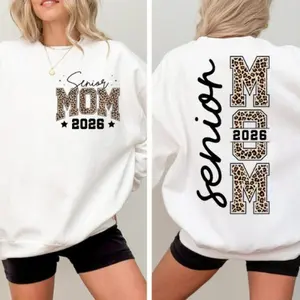 Senior Mom 2026 Sweatshirt - Hoodie - Shirt, Class of 2026 Shirt, Graduation 26 Mom, Senior Gift Graduation, Matching Family Senior Mama 2026, Class Of 26 Crewneck Tee
