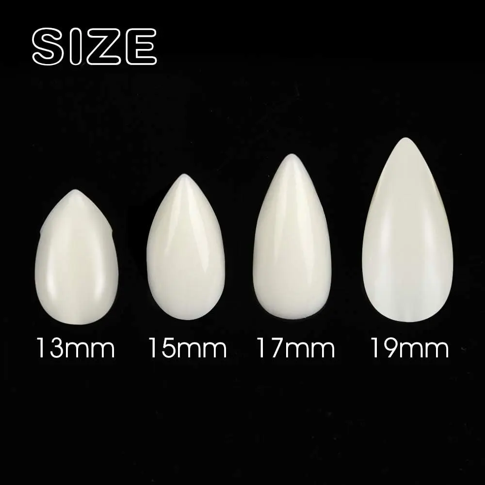 Vampire Teeth Fangs 6 Pairs with Adhesive for Cosplay Costume Props Halloween Party Favors 4 Sizes 13mm 15mm 17mm 19mm Glow-in-the-Dark Resin Fangs for Zombie Vampire Werewolf, gift