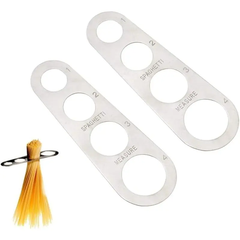 Stainless Steel Spaghetti Measure Tool, 4 Serving Portion Control Cooking Tools, Noodles Pasta Portion Control Gadgets
