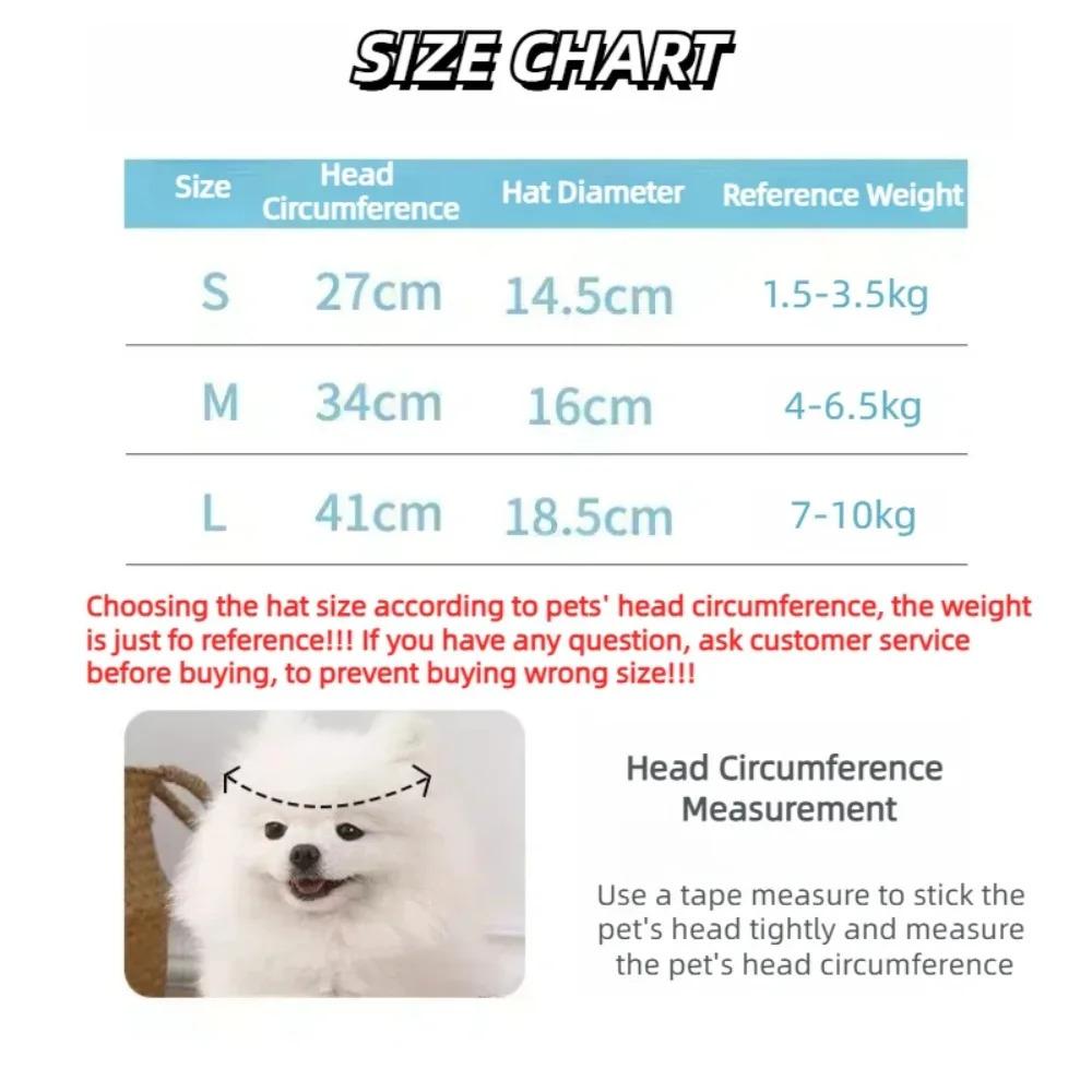 Dog Cotton Sun Hat With Ear Holes Round Brim Puppy Kitten Bucket Hat Outdoor Sun Protection Pet Caps for Small Medium Cat Dogs