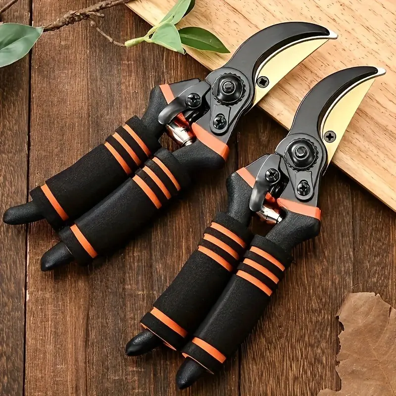 8.5-Inch Professional Titanium Alloy Pruning Shears T13, Ultra-Sharp High-Grade Gardening Scissors, Heavy-Duty Handheld Pruner Tool