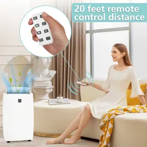 OUTGOODS 12000 BTU 3-in-1 Portable Air Conditioner Unit, Cooling, Dehumidifier & Fan Modes, 24H Timer, Remote Control, Efficient Cooling for Rooms Up to 550 Sq Ft