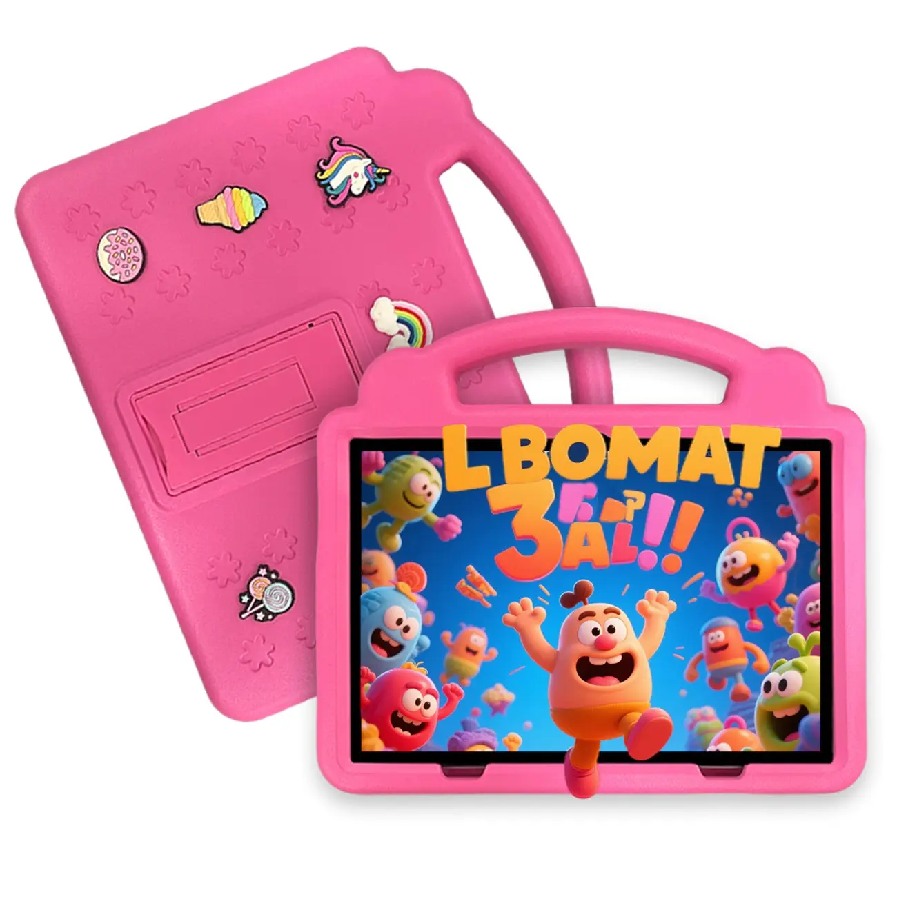 Children's 10.1-Inch, WiFi HD IPS Screen, Dual Cameras, Bluetooth‑Compatible, Shockproof Case, Parental Controls, Supports Movie Viewing, Online Classes and Games, Education Through Entertainment, Android Learning Tablet Gift
