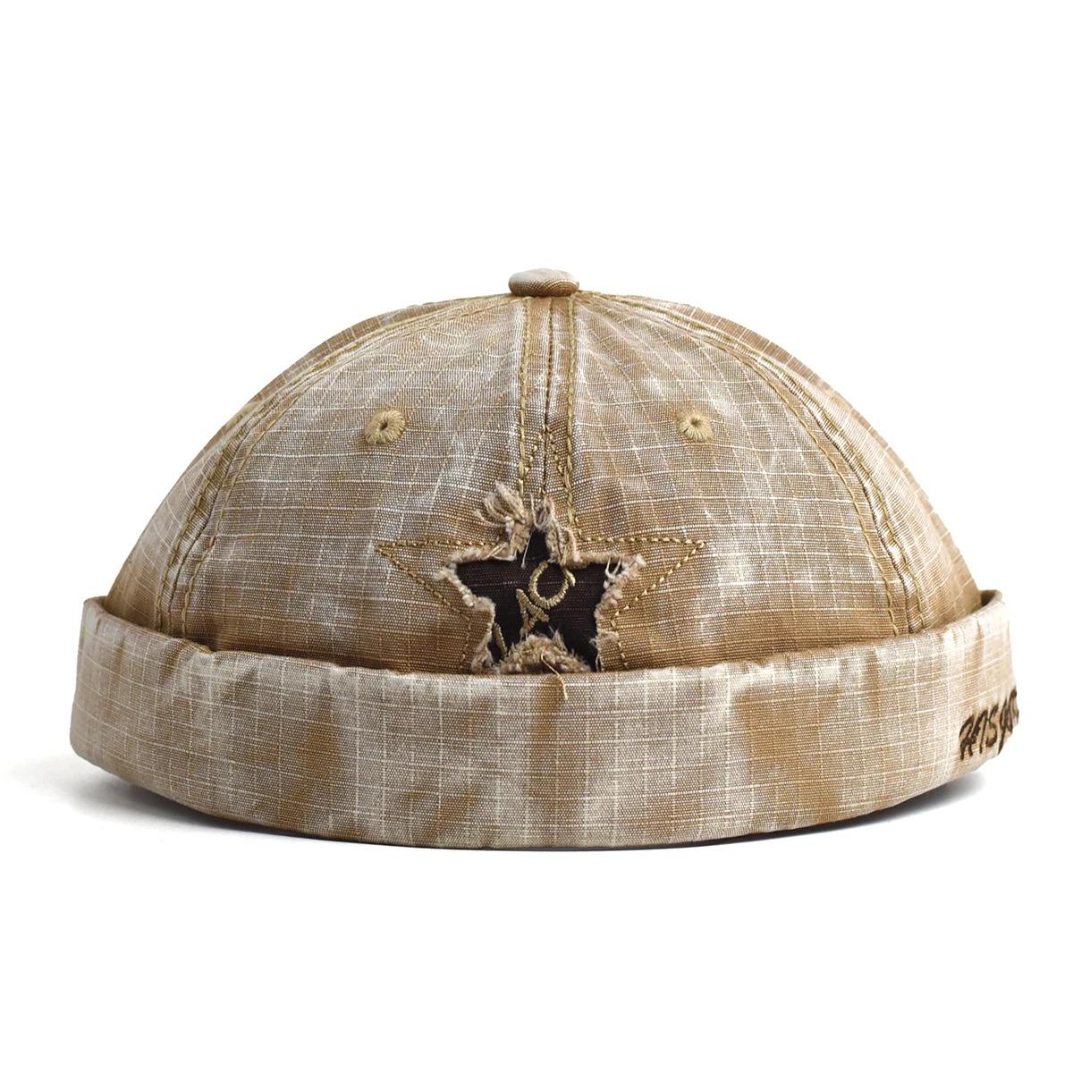 Four Seasons Cotton Solid Docker Cap Brimless Hat Beanie Hats Landlord Sailor Cap Men and Women