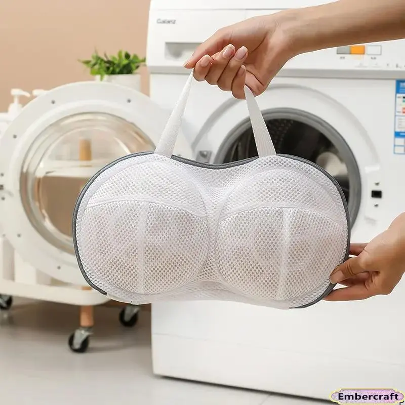 Polyester Portable Mesh Laundry Bag - Anti-Snag, Anti-Deformation Lingerie Washing Protector for Delicates, Underwear, Fragile Fabrics, Cleaning (Washing Machine Safe, Mesh Wash Bags), Laundry Bags Mesh Wash Bags