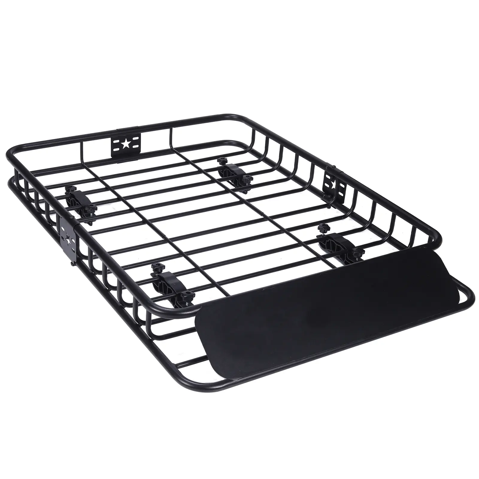 Roof Rack Cargo Basket, 150LBS Capacity Carbon Steel Rooftop Carrier,Heavy Duty Luggage Holder Universal Fit for SUV Truck