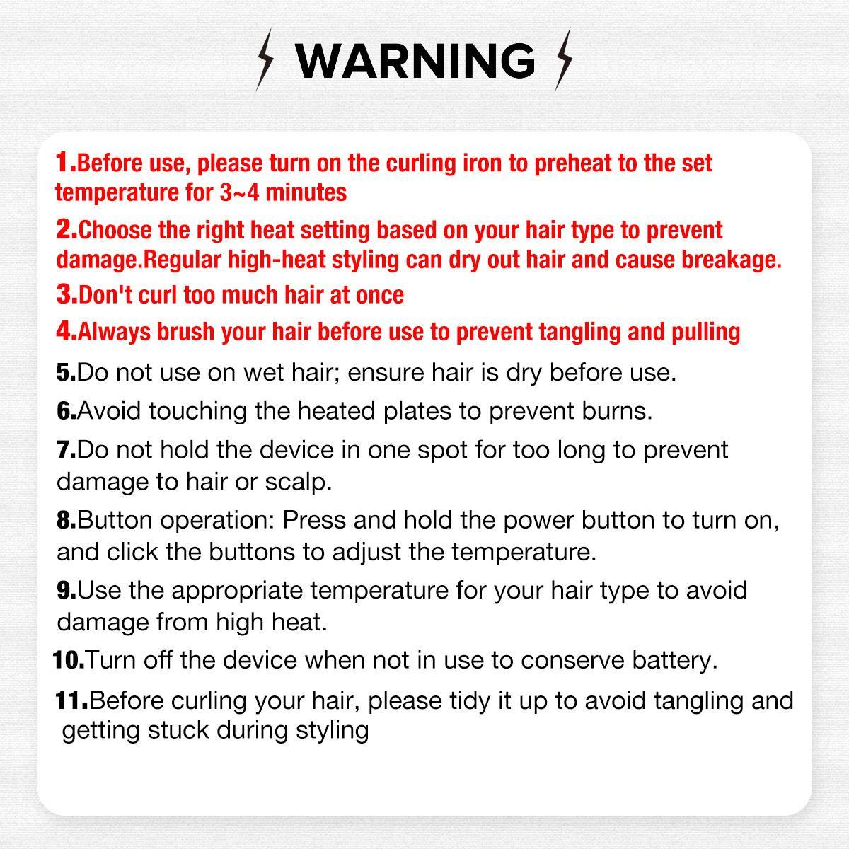 2 in 1 Automatic Curling & Straightening Iron, 1 Count 4 Heat Settings Hair Curler, Fast Heating Hair Styling Tool for Women & Home Use