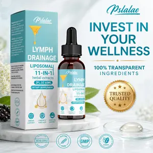 Pslalae Lymphatic Drops — Natural Extracts — 11-in-1 Premium Formula: Supports Immune and Lymphatic Function — 60 ml — Suitable for Both Men and Women