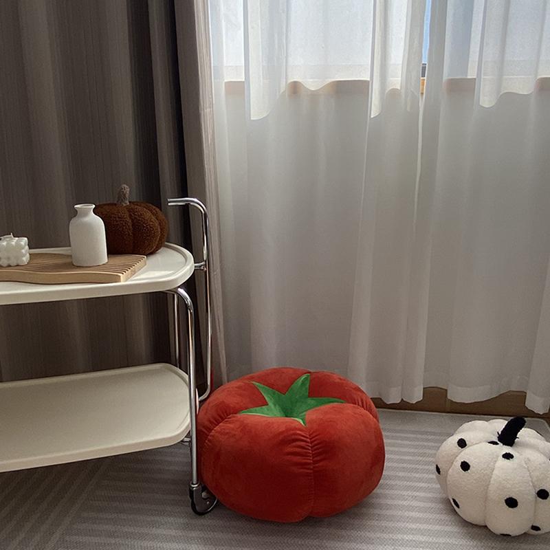 Bay Window Tatami Floor Thickened Butt Cushion Round Tomato Tomato Pillow Vegetable Mushroom Persimmon Futon Cushion