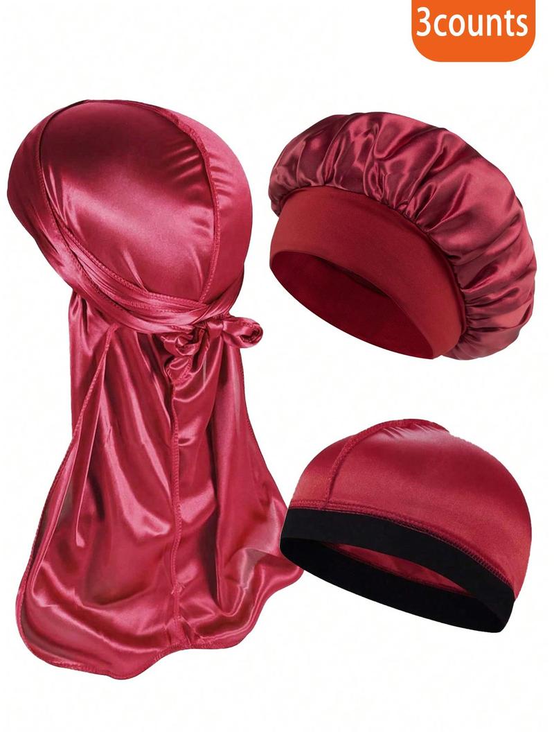 Solid Color Beanie Hat Turban Hat, Casual Comfortable Breathable Durag, Wave Cap for Men & Women, Outdoor Sports Home Daily Pirate Cap Sleeping Cap, Beanie Fitted