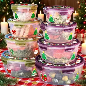 3Pcs Food Service Meal Prep Containers Large Capacity Kitchen Food Storage Fridge Storage Sealed Easy Clean Stackable Space Saving For Fresh Ingredients Meat Fruits Vegetables Perfect For Lunch Boxes Bento Containers School Meals T