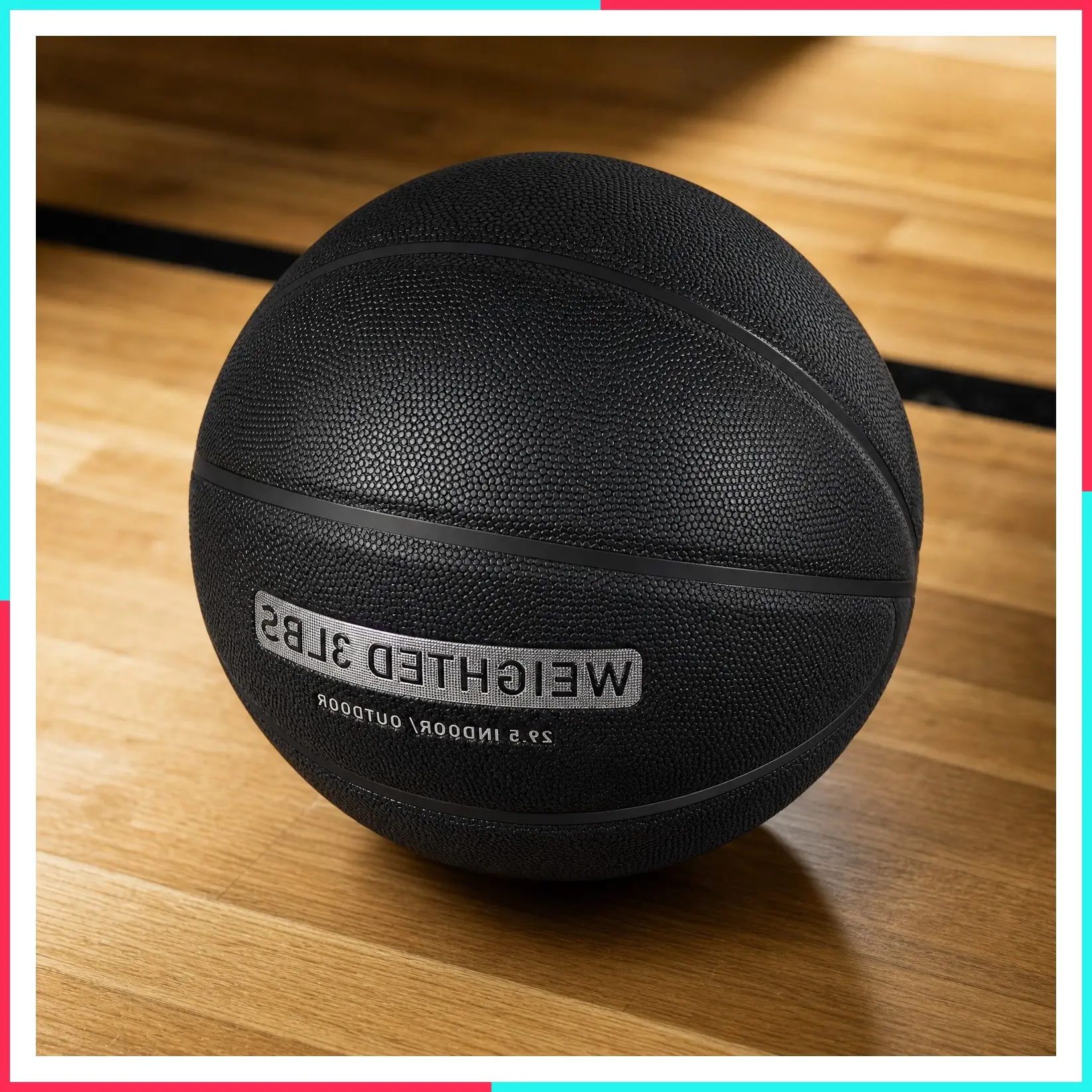 Weighted Basketball for Training - 3 lbs / 2.2 lbs, 29.5" / 28.5", Indoor & Outdoor