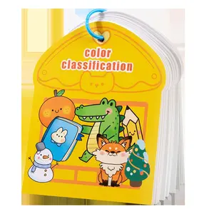 Color Sorting Quiet Paste Book for Kids, Educational Toy Busy Book for Children Early Learning, Interactive Learning Activity for Toddlers, Learning Tool, Visual Learning Tools, Learning Materials, Preschool Learning Materials