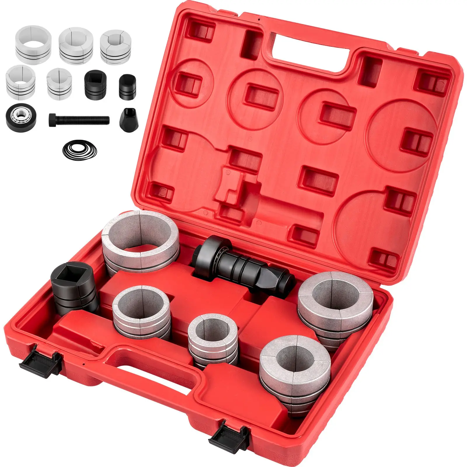 VEVOR Pipe Stretcher Kit, Exhaust Pipe Stretcher Kit 1-5/8 to 4-1/4, Exhaust Pipe Expander Kit for Tail Pipe Tube, Exhaust Pipe Expander Tool with Storing Case, 7 Pcs Pipe Expander, Exhaust Stretc
