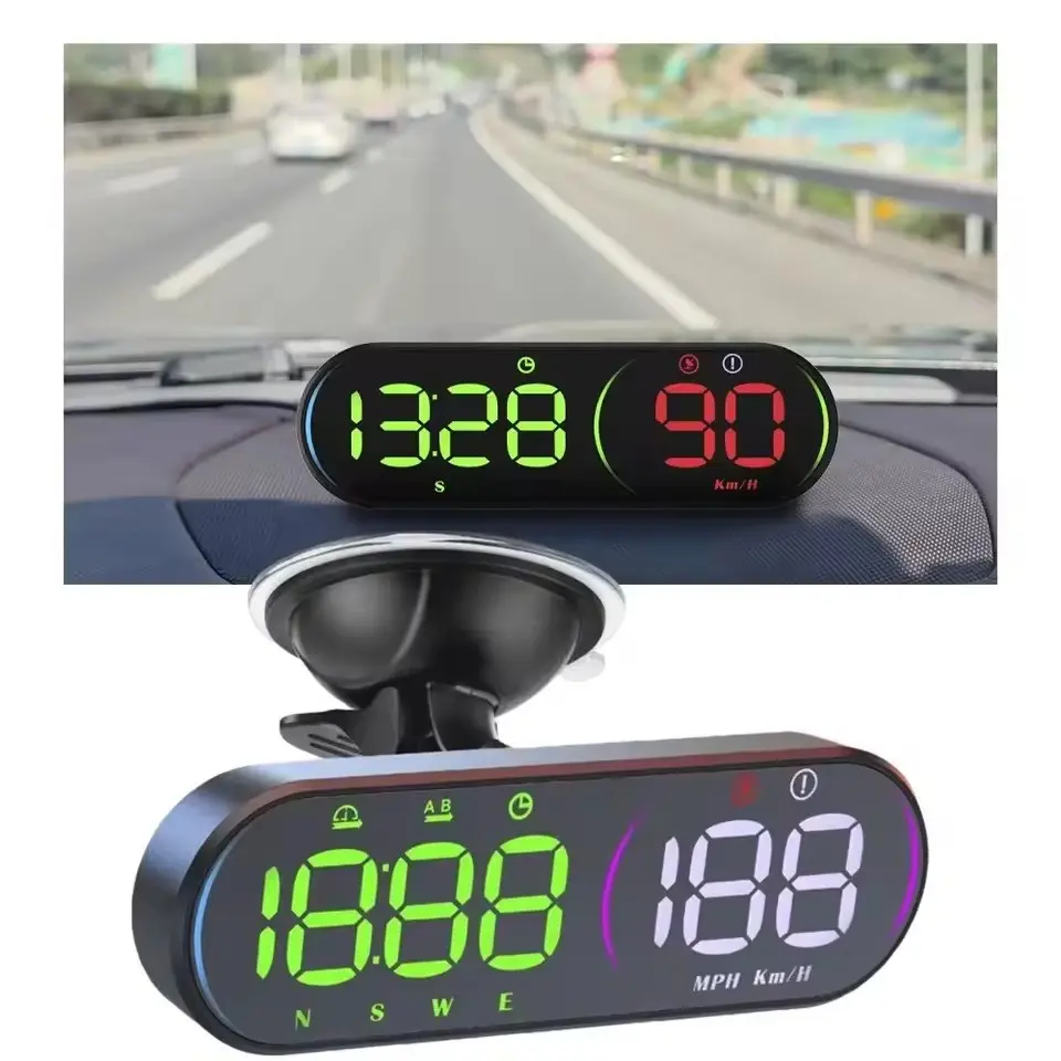 G26 Digital GPS Speedometer Head-Up Display, Colorful LED Screen, Over-Speed Alert, Fatigue Reminder, Large Hud Screen, Direction, Speed, Time, Altitude, Mileage