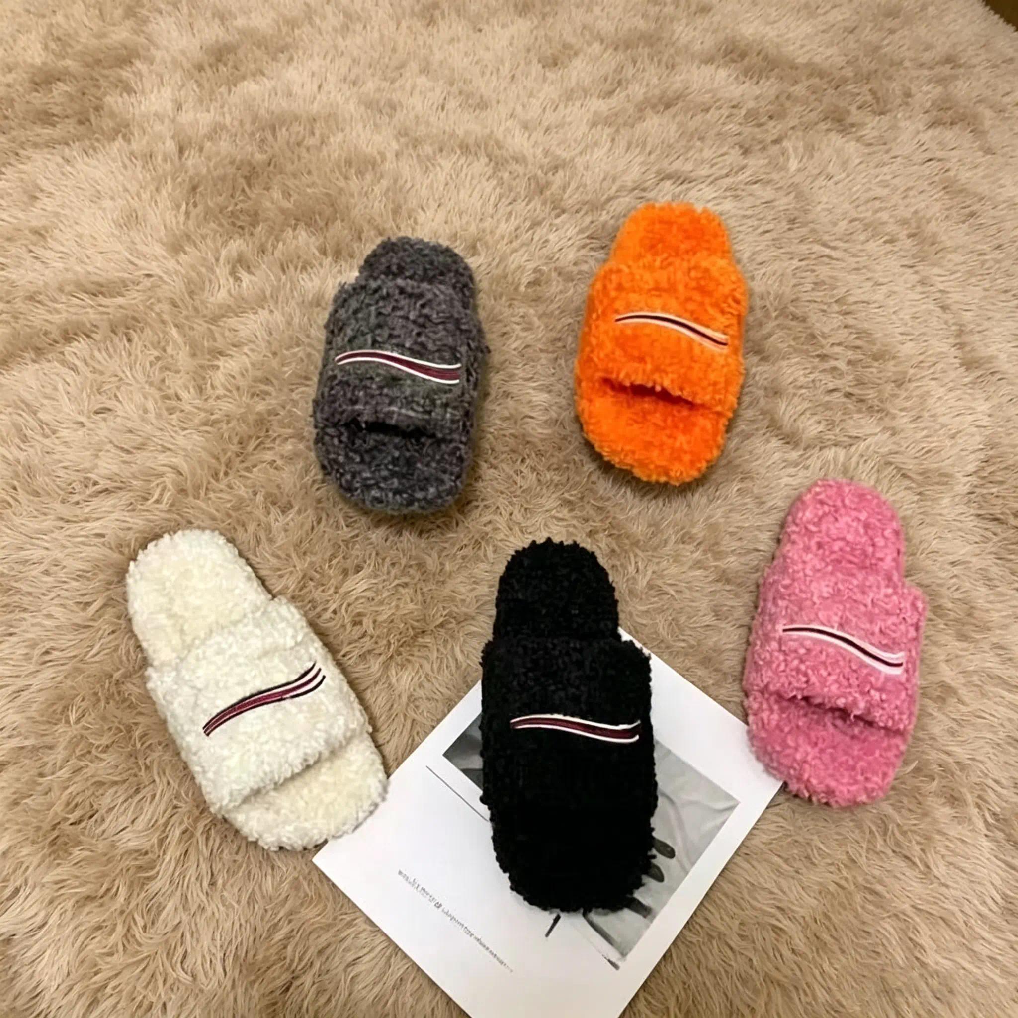Men’s & Women’s Cozy Fuzzy Plush Slippers – Soft Indoor & Light Outdoor Shoes