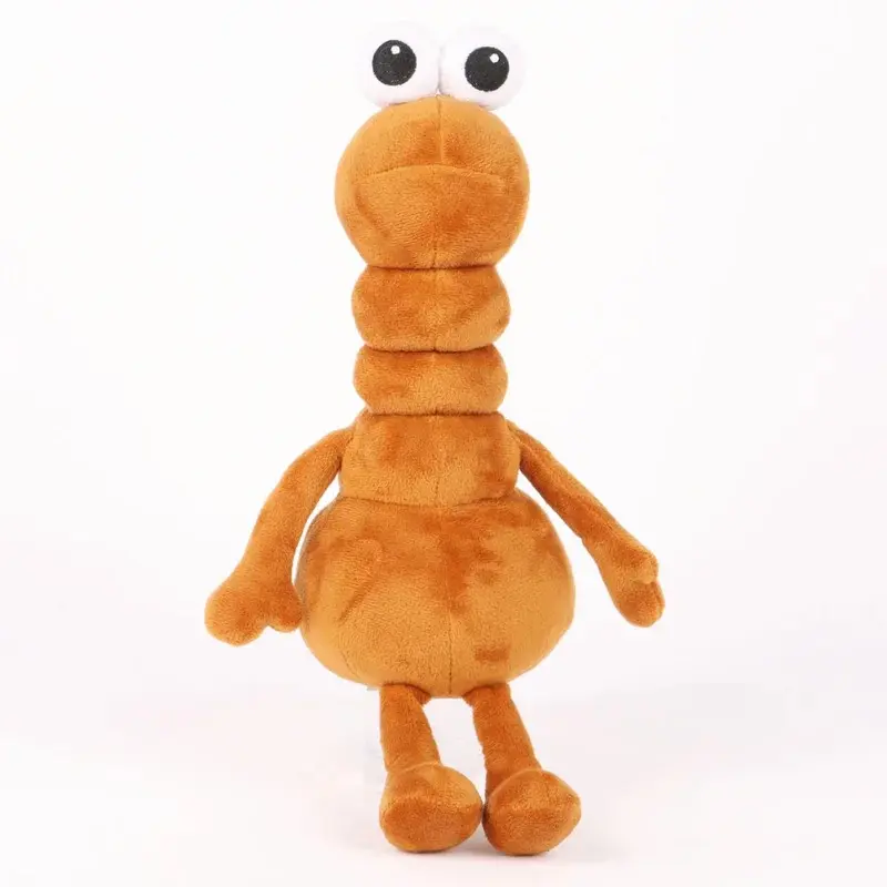 Marcus The Worm 1-2 cm Soft Plush Character Doll - Bedroom Decor, Birthday Gift for Kids & Adults, Cute
