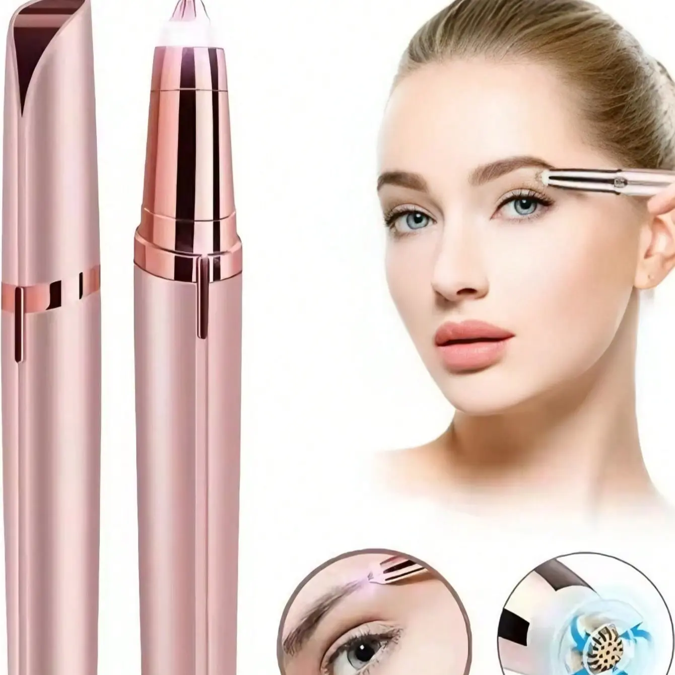Women's Electric Eyebrow Trimmer, Brow Shaping Pen, Facial Hair Remover, Automatic Eyebrow Groomer, Portable Makeup Tool, Eyebrow Shaper, Eyebrow Shaver