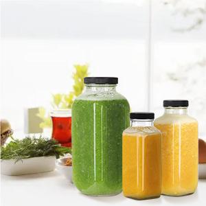 8 oz Glass Juice Bottles with Lids 12 Pack,Reusable Glass Drink Bottles,250ml Water Drinking Jars for Milk,Juicing,Kombucha,Ginger,Beverage Glassware,Juice Drinking Jars