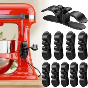 8-Piece Electrical Cable Organizer, Kitchen Cord Holder, 3m Adhesive & Tpr Silicone, Air Fryer, Coffee Maker, Blender, Pressure Cooker, Home Storage Hooks