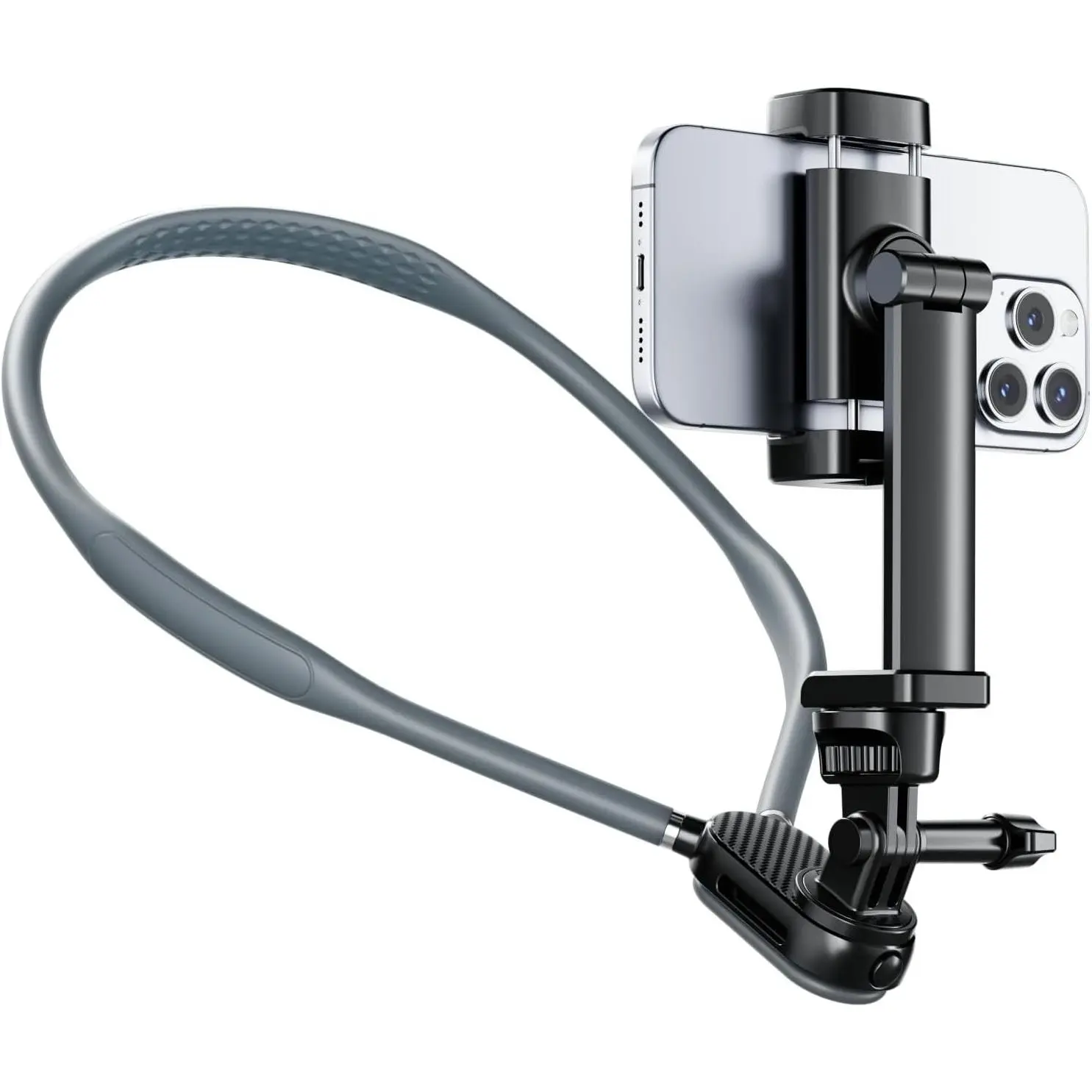 Camera Phone Chest Neck Mount Holder for Video Recording iPhone Samsung 4-7 Inch Phones AKASO/Go Pro/Insta360X5/DJI360 (Cameras + Phone Mount)Gift