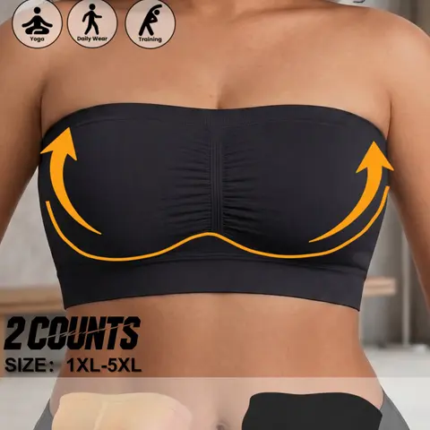 Women's Seamless Sports Bra Set, Wireless Strapless Tank Top, No Pads, No Underwire, Yoga & Home Wear, Summer 2026 New Arrival