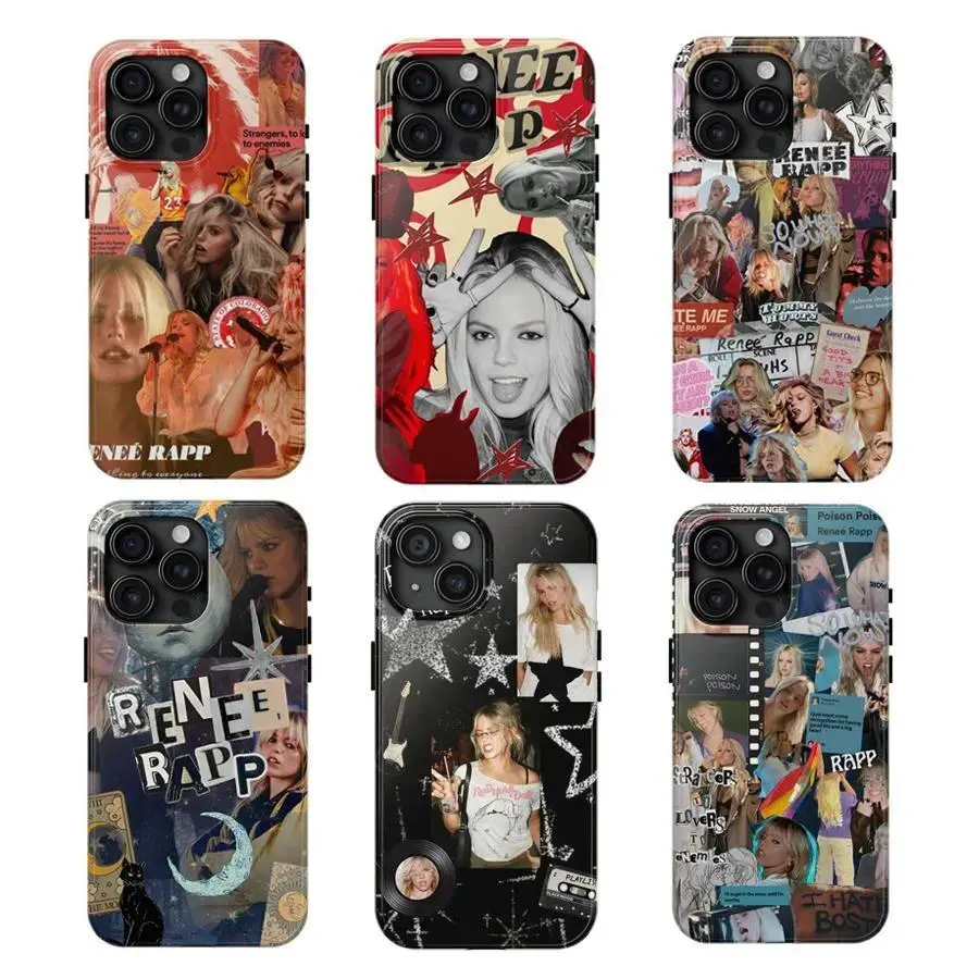 R-Reneé R-Rapp Phone Case Music Fan Protective Cover Designed for iPhone 11-17 Pro Max/Plus & Samsung Galaxy S23-S25