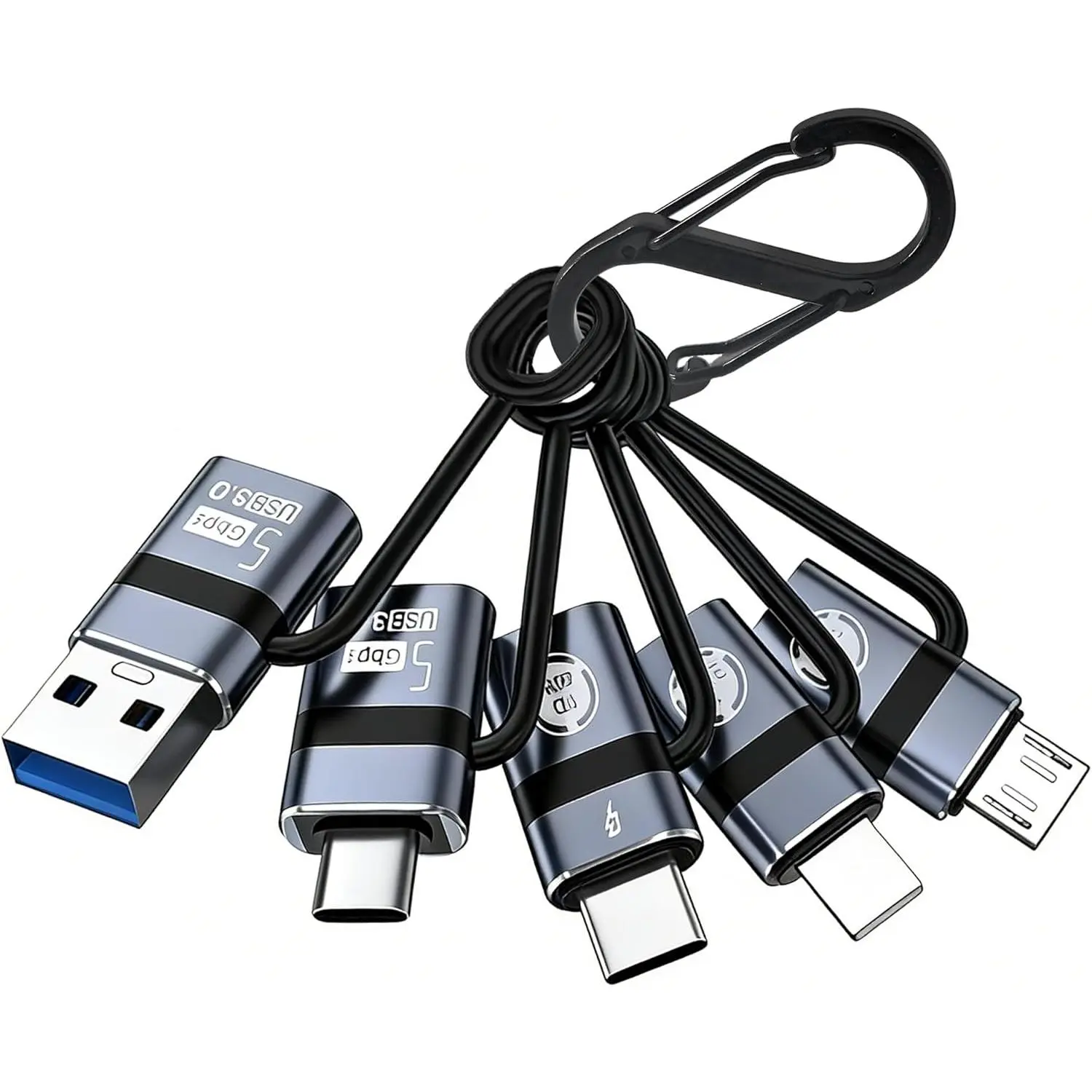AWINLI USB A to USB C 3.0 OTG Adapter,Type C to USB 3.0 Adapter,USB C to  Converter,IP to Type-C Converter,and Type-C to USB A OTG 3.0 Adapter,Supporting PD  ,Compatible with Galaxy