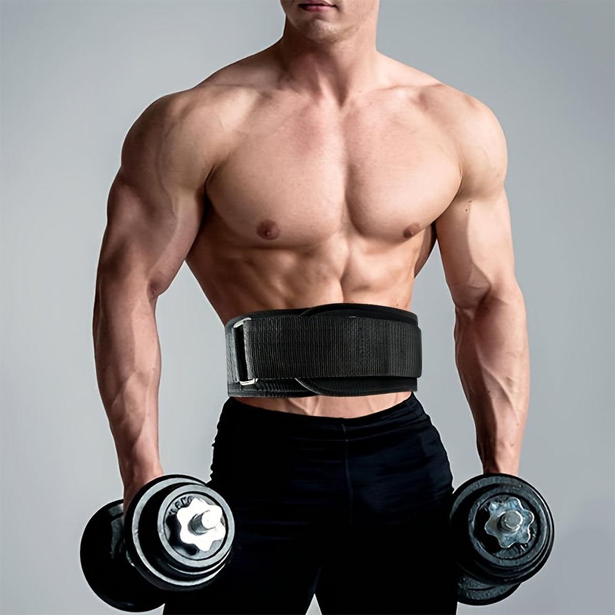 Adjustable Weight Lifting Belt, Breathable Comfortable Lumbar Support Belt, Fitness Belt for Squat, Lunge, Lift, Gym Accessories for Men & Women, Weightlifting Belt