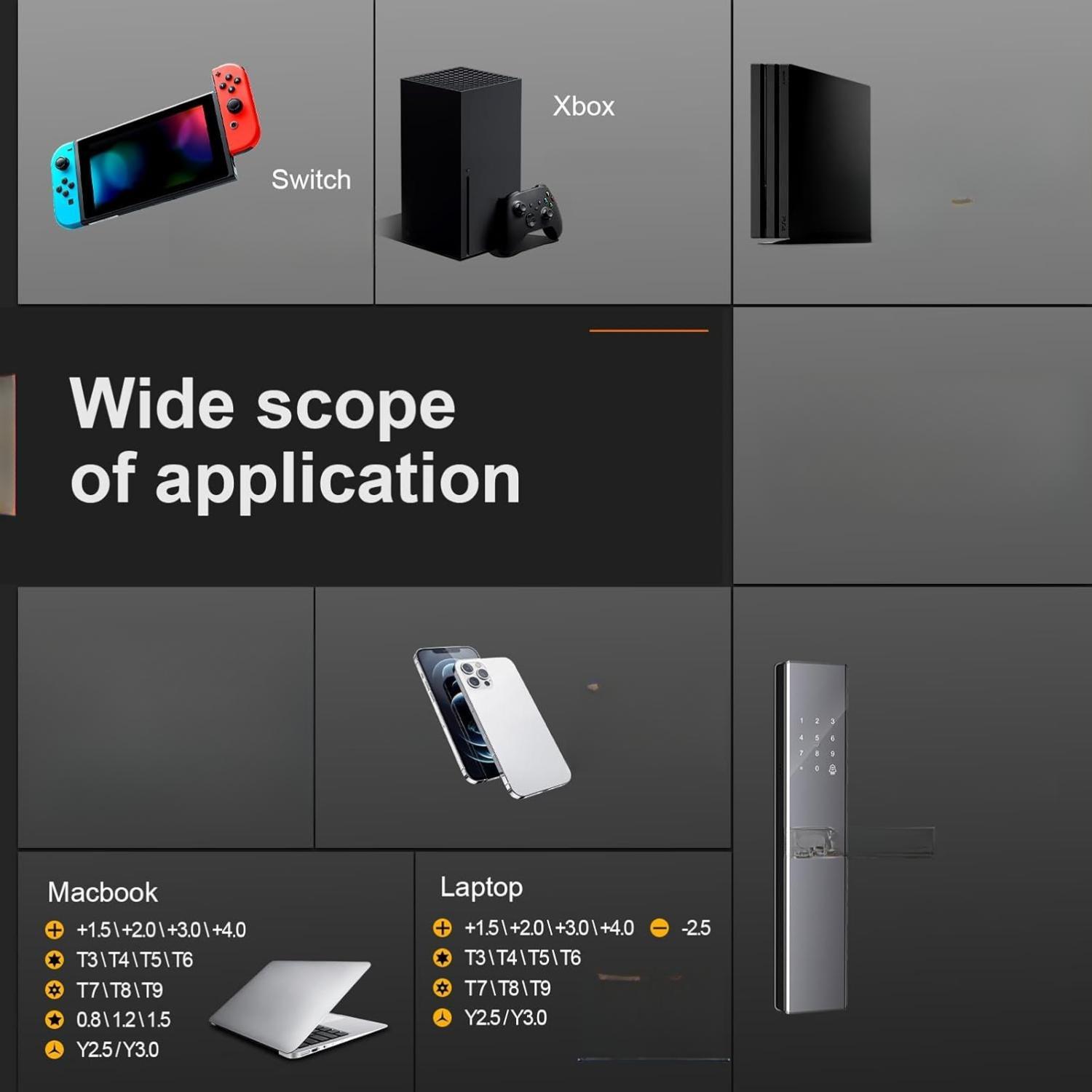 S2 Steel 38Pcs Small Precision Screwdrivers Set with Torx, T5, T6, T8 for Mac, PC, Laptop, iPhone, PS4, PS5, Xbox, Switch - Mini Repair Tool Kit