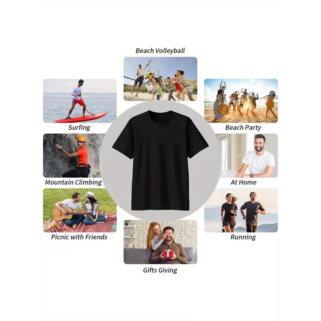 Men'S Retro "Fireball" Graphic T-Shirt - 100% Cotton, Soft & Breathable With