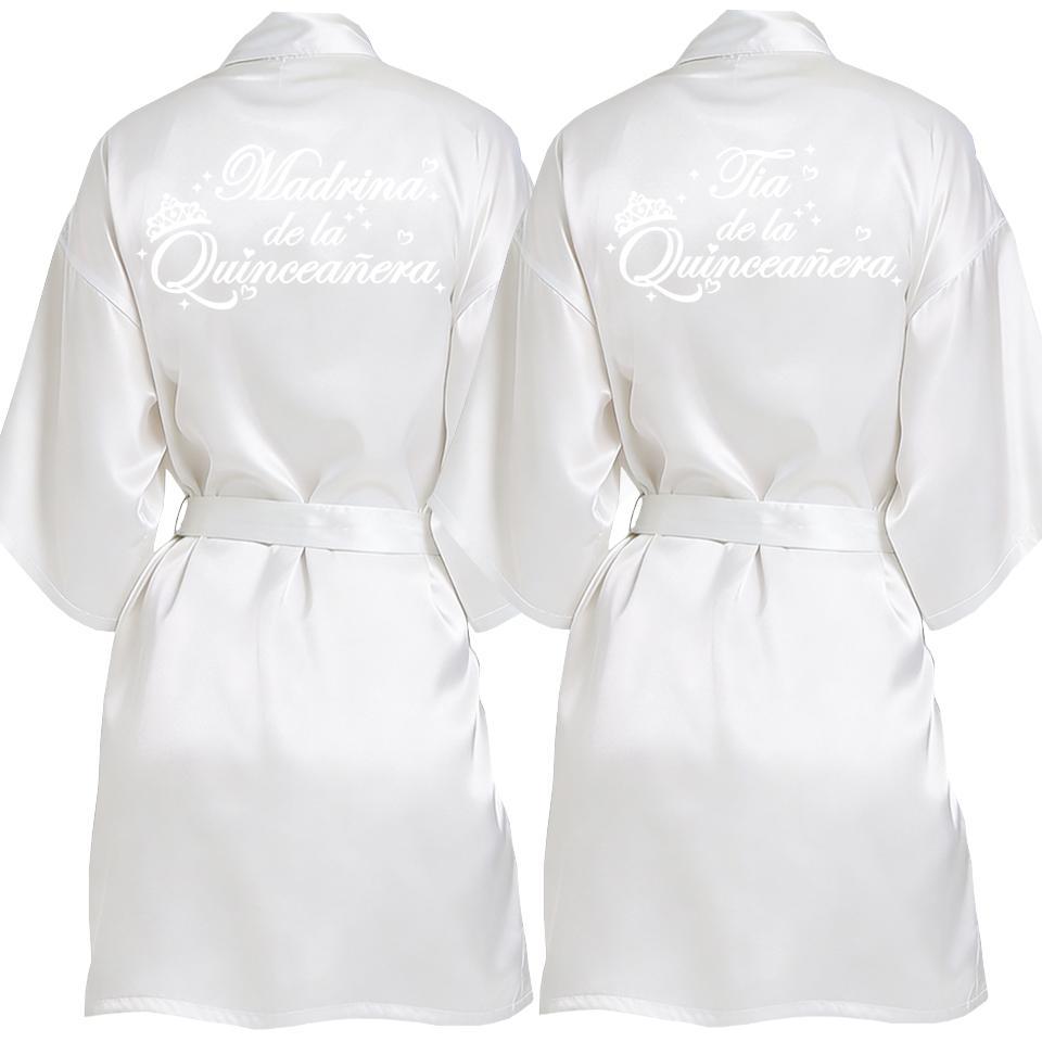 2 Pcs Elegant Quinceañera Celebration Gown Mis Quince Años Robe Girls 15th Anniversary Bathrobe for Birthday Party