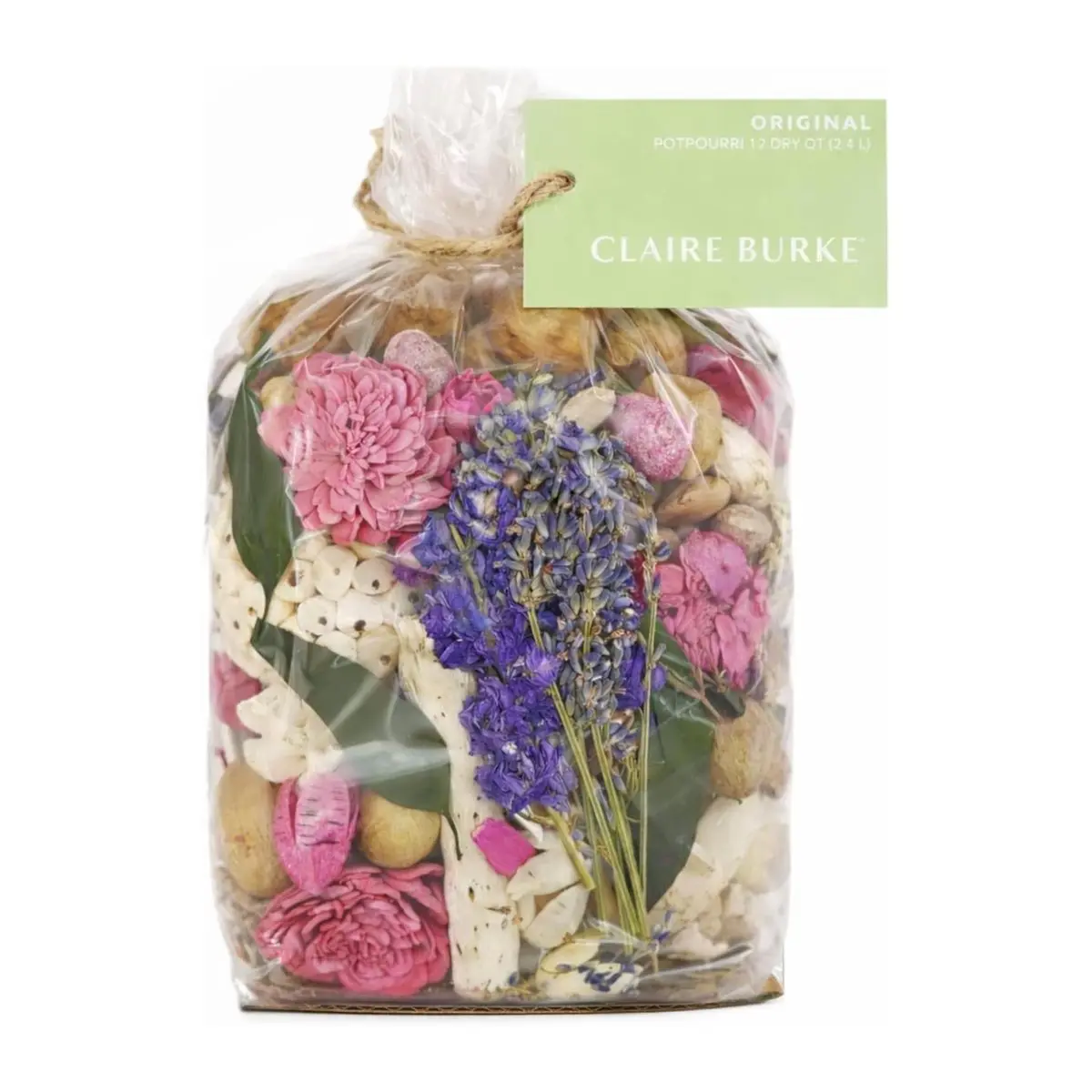 Dried Flower Potpourri Bowl Filler, 2 Qt Bag Original Scented Potpourri with Rose Lavender and Patchouli, Decorative Fragrance for Home Bathroom Bedroom, 1 Count