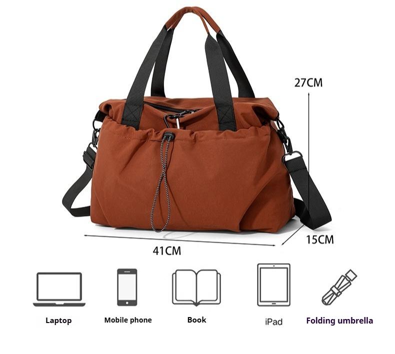 Dry Wet Separation Gym Bag Drawstring Design for Men Women Couples Expandable Casual Luggage Duffle Ideal for Short Trips Business Travel Yoga Swimming Workout Water Resistant Large Capacity Multi Compartment Lightweight Portable Sports Duffel with Shoe C