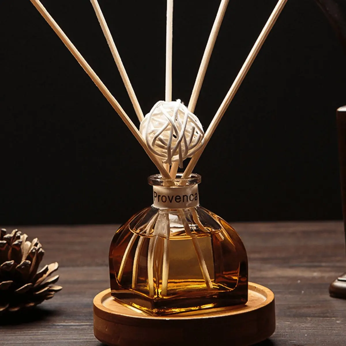 50ML Reed Diffuser Oil, No Flame, for Bedroom Bathroom Home Decor, Home Fragrances, Air Freshener with 5 Reeds and 1 Ball, Removes Odors, Long-Lasting Scent