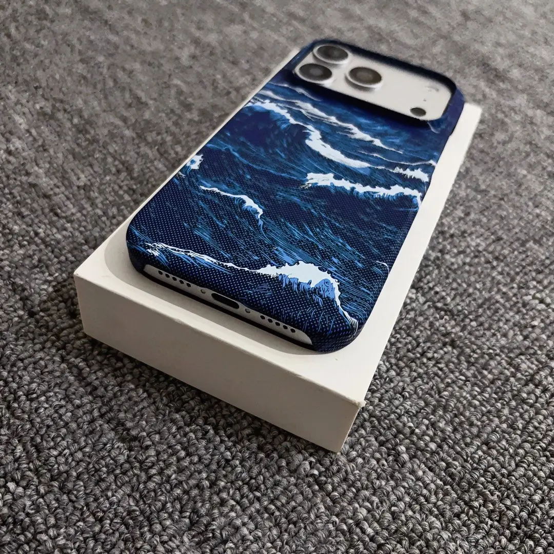 Magnetic Kevlar Carbon Fiber Case for iPhone 17 Pro Max, Matte Finish Protective Cover, Compatible with iPhone 17/16/15/14/13/12 Pro Max