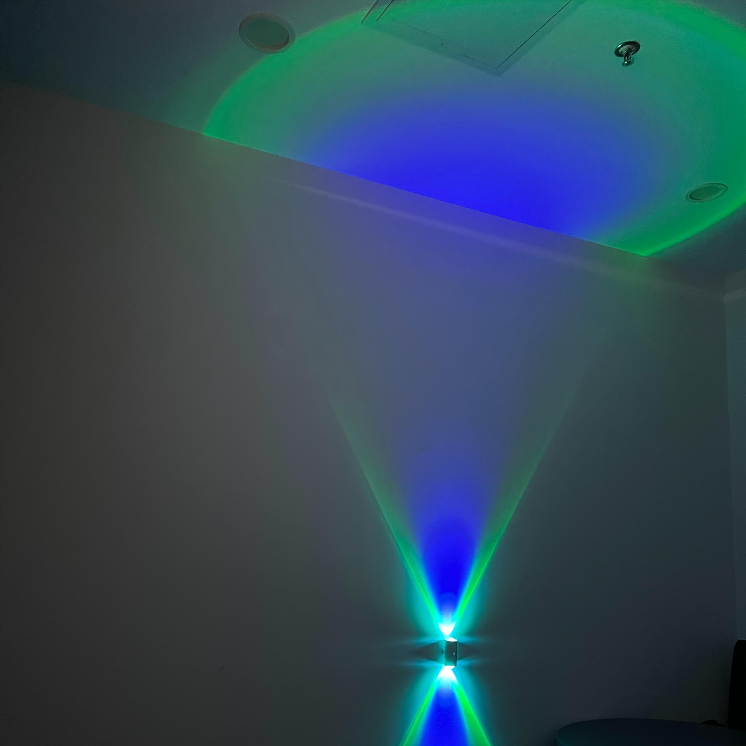 USB Rechargeable LED Night Light with Motion Sensor, RGB Ambient Light, Dimmable Magnetic Wall and Step Lamp for Entryway, Bedside, Desk or Closet, Lighting Modes Adjustable, Adjustable Lights