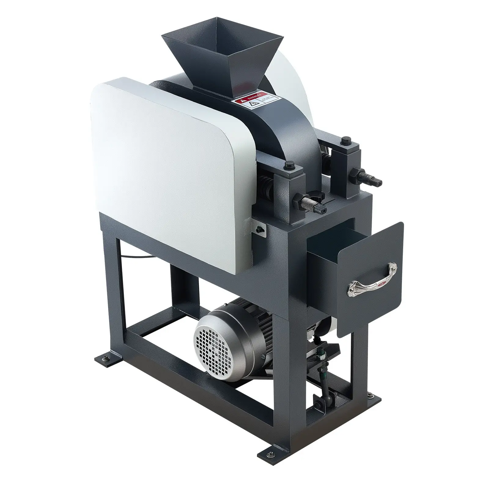 【Summerfinds】VEVOR Rock Crusher, 220V Double Roller Crushers, Industrial Shredder with 2.56x0.59 inch Dual Feed Inlets, 1740RPM Speed Stone Grinder Rock Crusher, 1.5KW Electric Shatter Pulverizer, 860kg/h Crushing