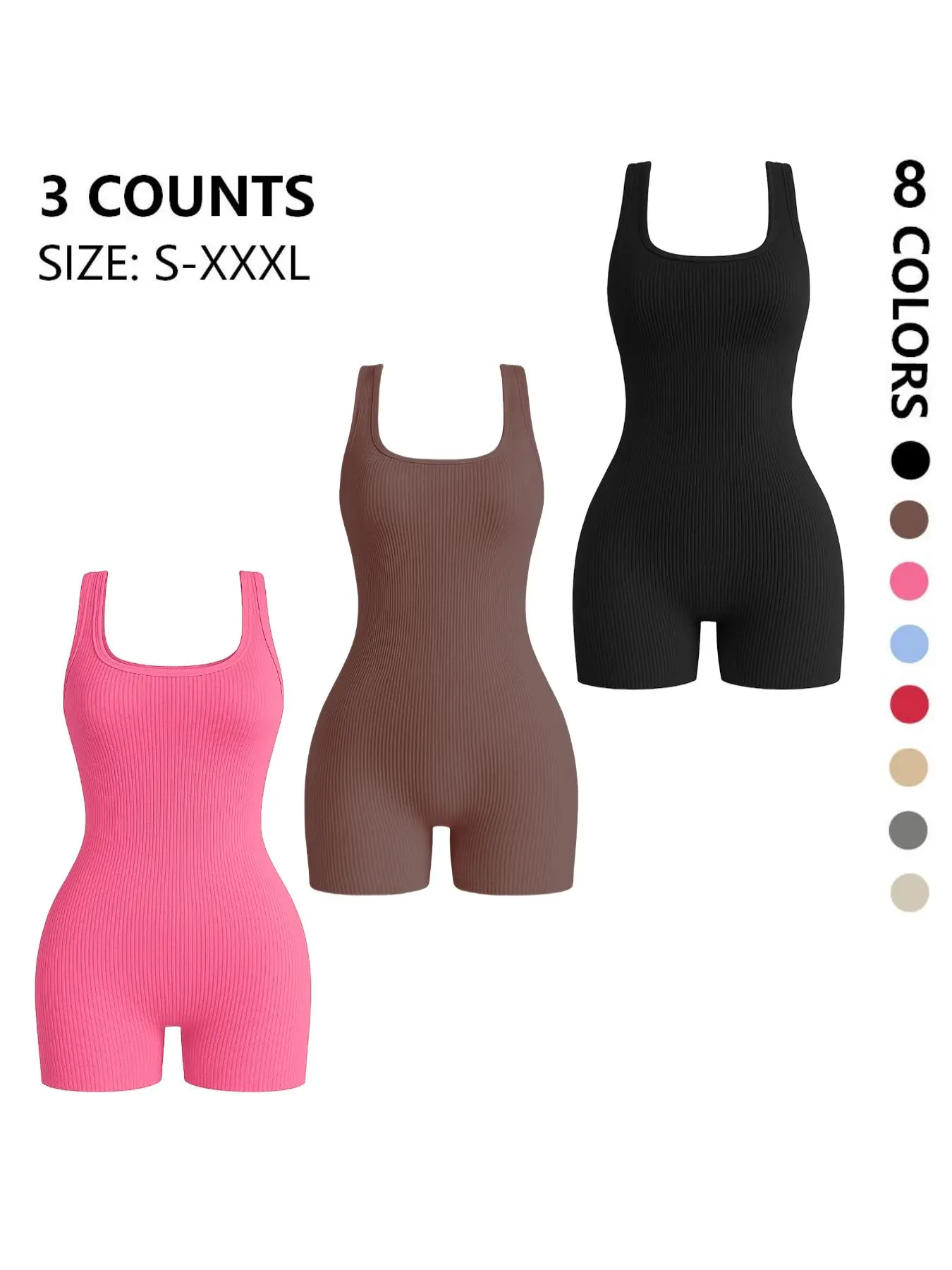 Women's Seamless Ribbed Thigh High Waist Slimming Body Shaper, Comfortable & Stylish Design for Daily Wear, Perfect Fit for Women