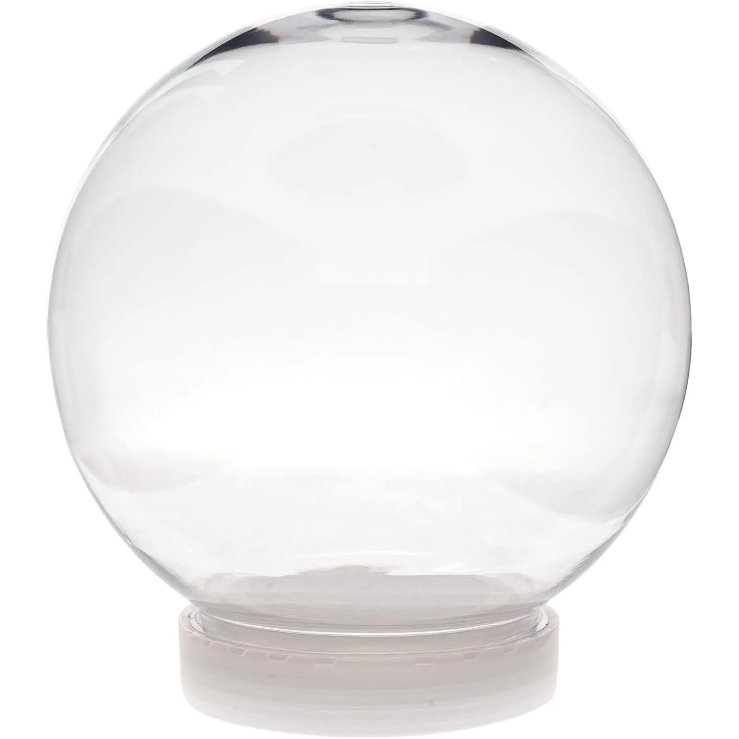 5 Inch (130mm) DIY Snow Globe Water Globe - Clear Plastic with Screw Off Cap |  for DIY Crafts and Customization