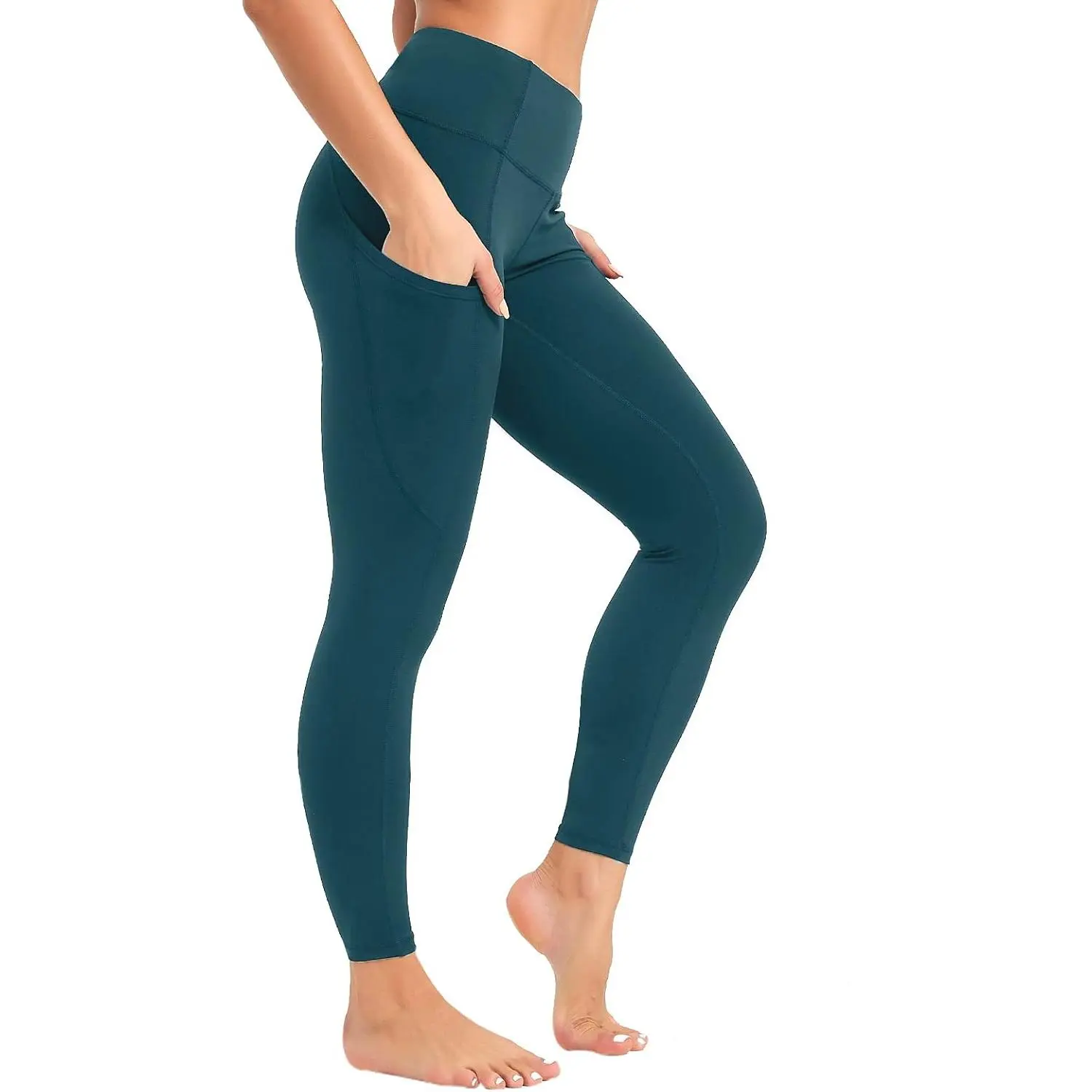 Women's Yoga Leggings with Pockets, High Waisted Tummy Control & Butt Lift Workout Pants, Ultra-Soft Low Denier Microfiber, Breathable & Machine Washable, #1,205 In Women's Yoga Leggings, Female, Quick Dry