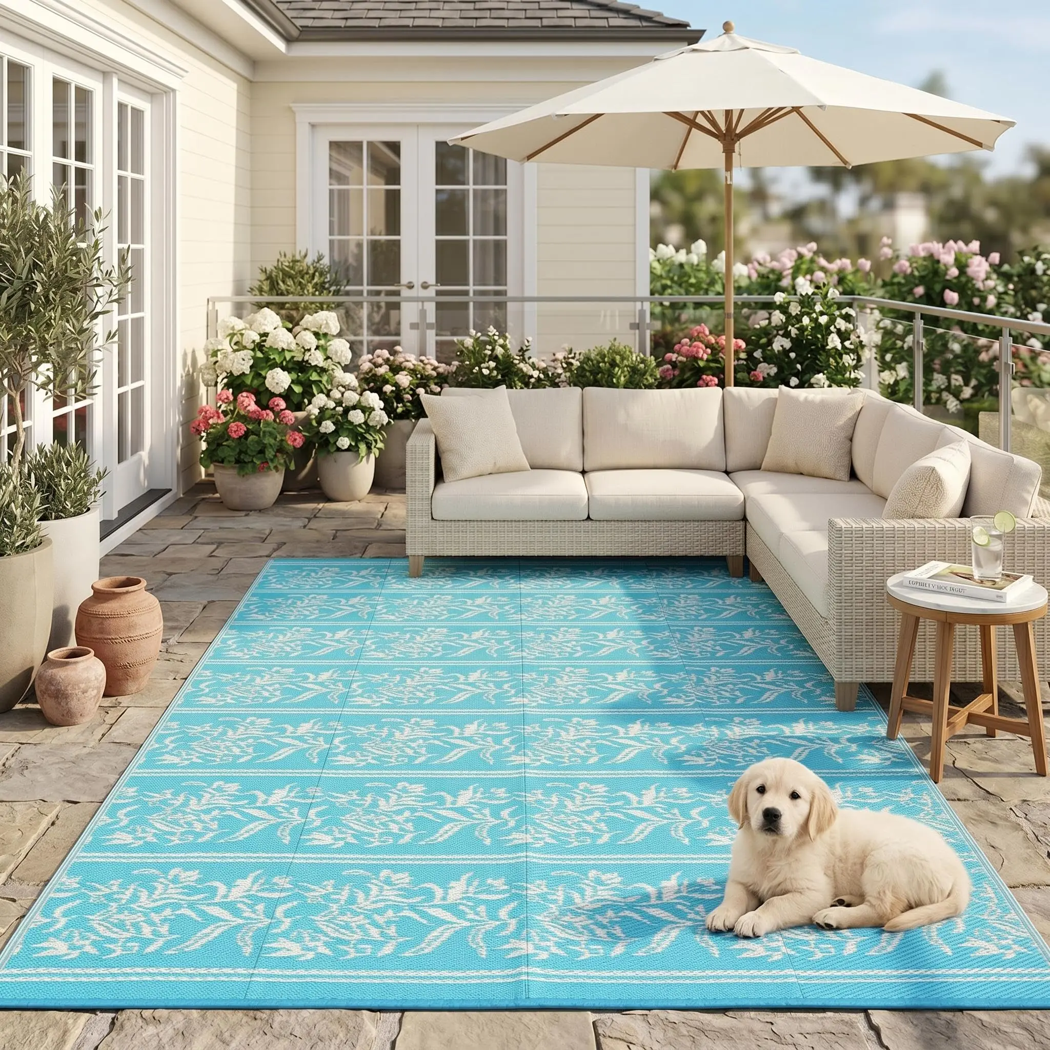 GARVEE Leaf Outdoor Rugs