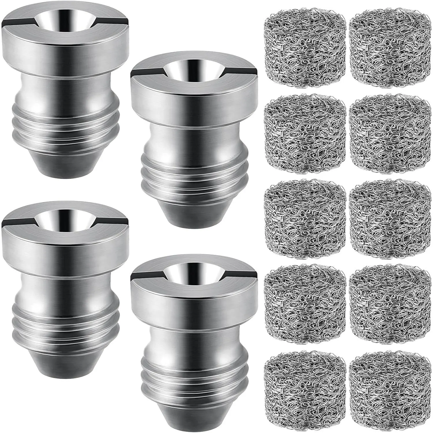 4 count 1.1mm Orifice for  Cannon Nozzle and 10 count  Maker, High  Thread Nozzle 3000 Psi for Snow Lance Supplies()