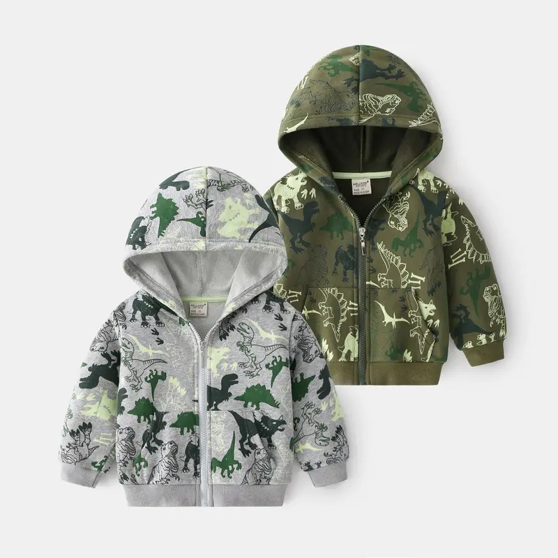 New Spring And Autumn Hooded Jackets for Boys Feature Various Trendy Themes And Fun Pattern Designs. Each Style Has a Unique Theme, Catering to The Personalized Dressing Needs of Boys Aged 3-8