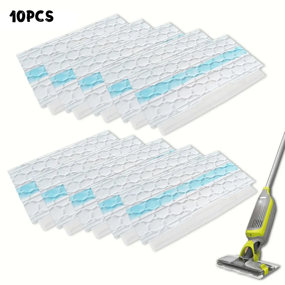 10pcs, Compatible with Shark Vacuum Accessories – Compatible with Shark Vacmop Models VM250, VM251, VM252, VM200, VM180, VM190, VC205, QM250, VM190, VM200P12 – For All Hard Floors – Great Household Cleaning Pads-Available All Year Round