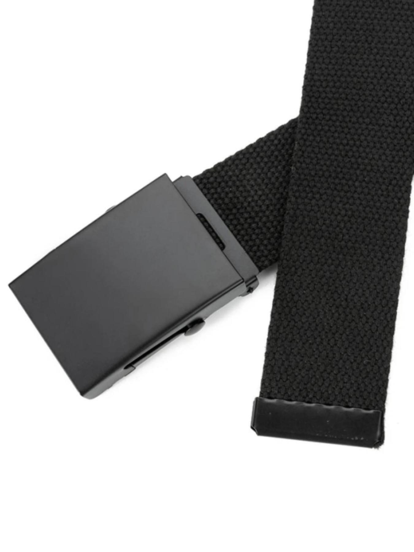 Unisex 1 Piece Solid Color Canvas Tactical Waist Belt, Casual Modern Waistband for Jeans, Fashion Clothes Accessories for Daily Used, Unisex Design
