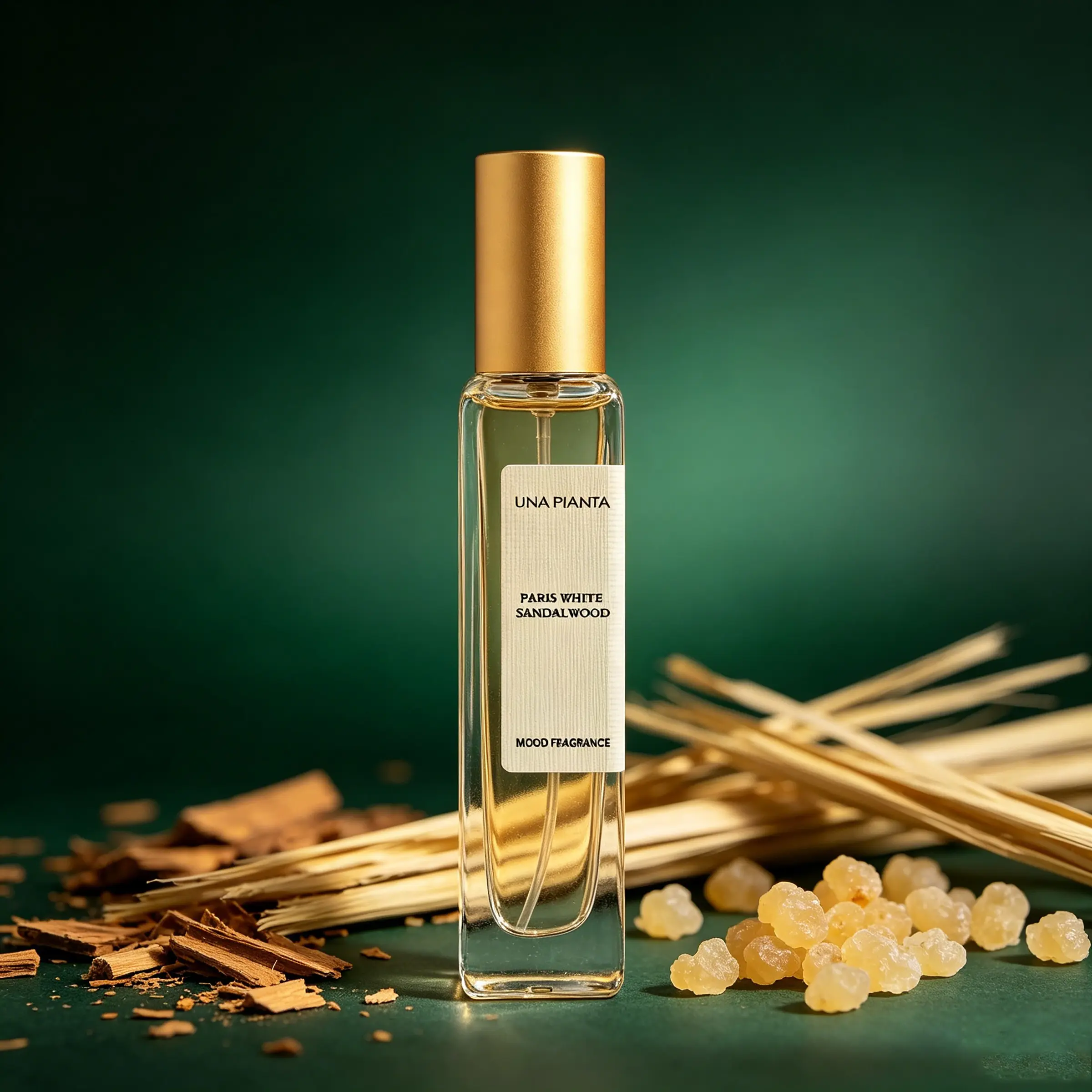 Calming Grounding Mood Fragrance Unisex Woody Perfume（15ml）, Sandalwood Frankincense Cedar Long Lasting Non-sweet Scent, Anxiety Relief Fragrance Fit for Office Meditation Bedtime Daily Commute