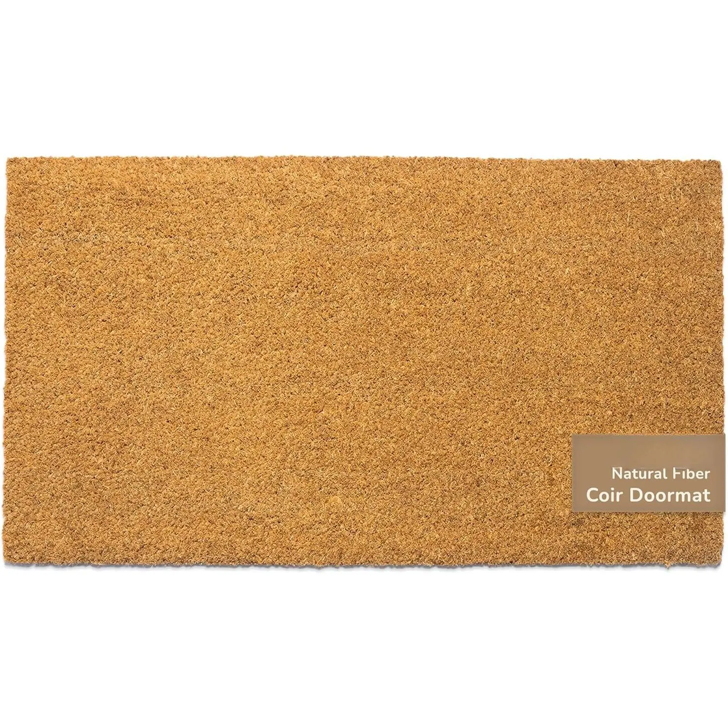 Coco Coir Doormat DIY Plain Floor Mats, Beige 30x17x0.6 | Welcome Doormats with Non-Slip PVC Backing Indoor Outdoor Mats for  & Office Plain Entry Mat for Door Dr, Patio Dr
