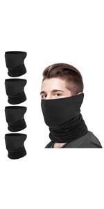 MoKo Halloween Face Mask for Cold Weather [6 Pack], Neck Gaiter Shield Scarf Elastic Balaclava Headbands Headwear, Windproof Skull Bandana for Men Women for Motorcycle Cycling Riding Skiing Party outdoor sport
