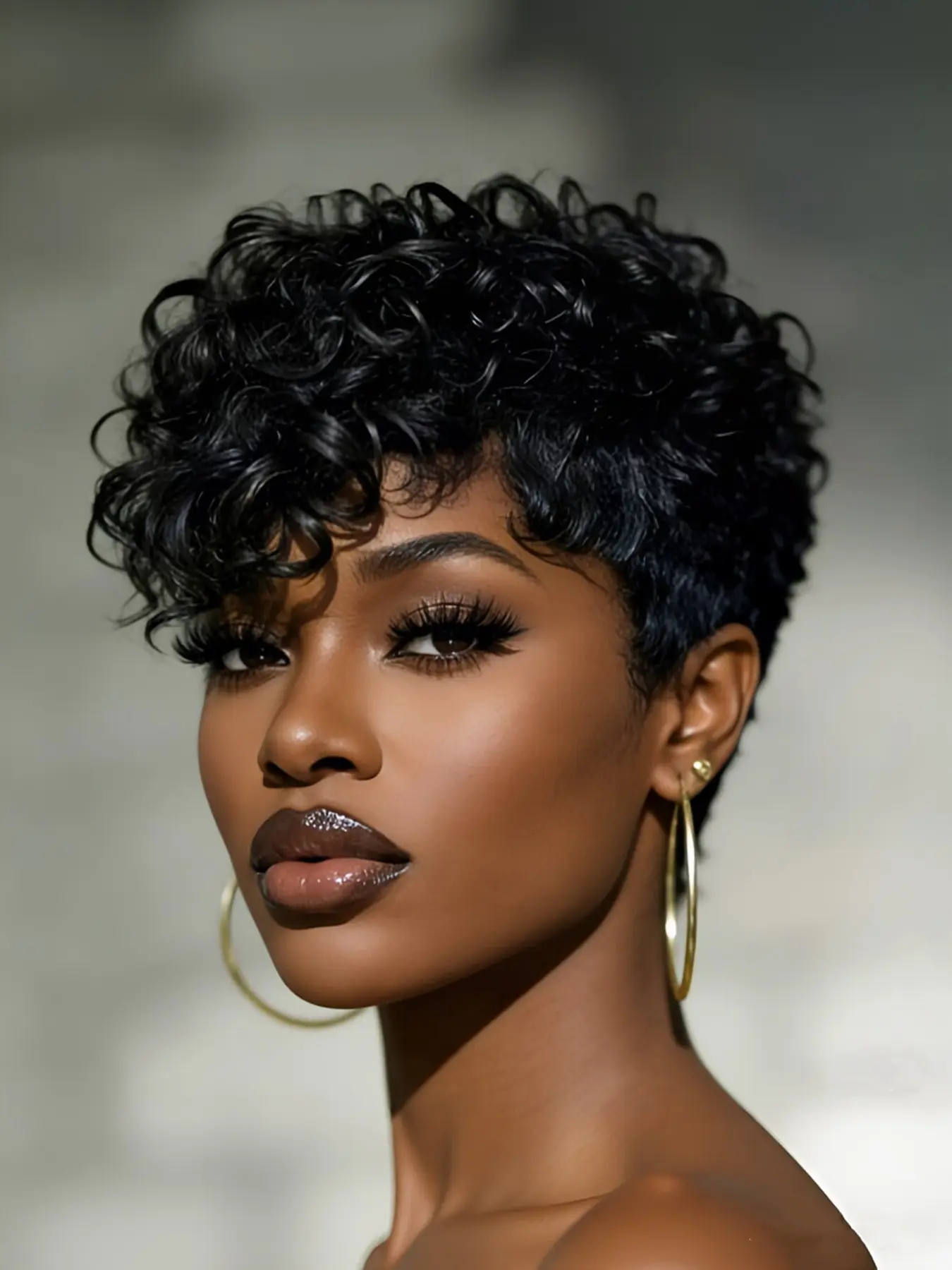pixie wig short curly human hair wig machine made natural black color wig pixie cut human hair wigs for women daily party cosplay gift use wig